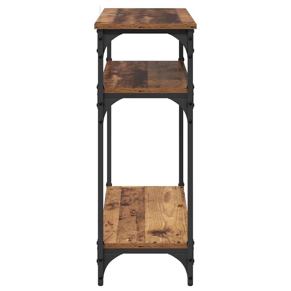 Table console Bois Ancien 75 x 29 x 75 cm Bois d'ingénierie - XIOS