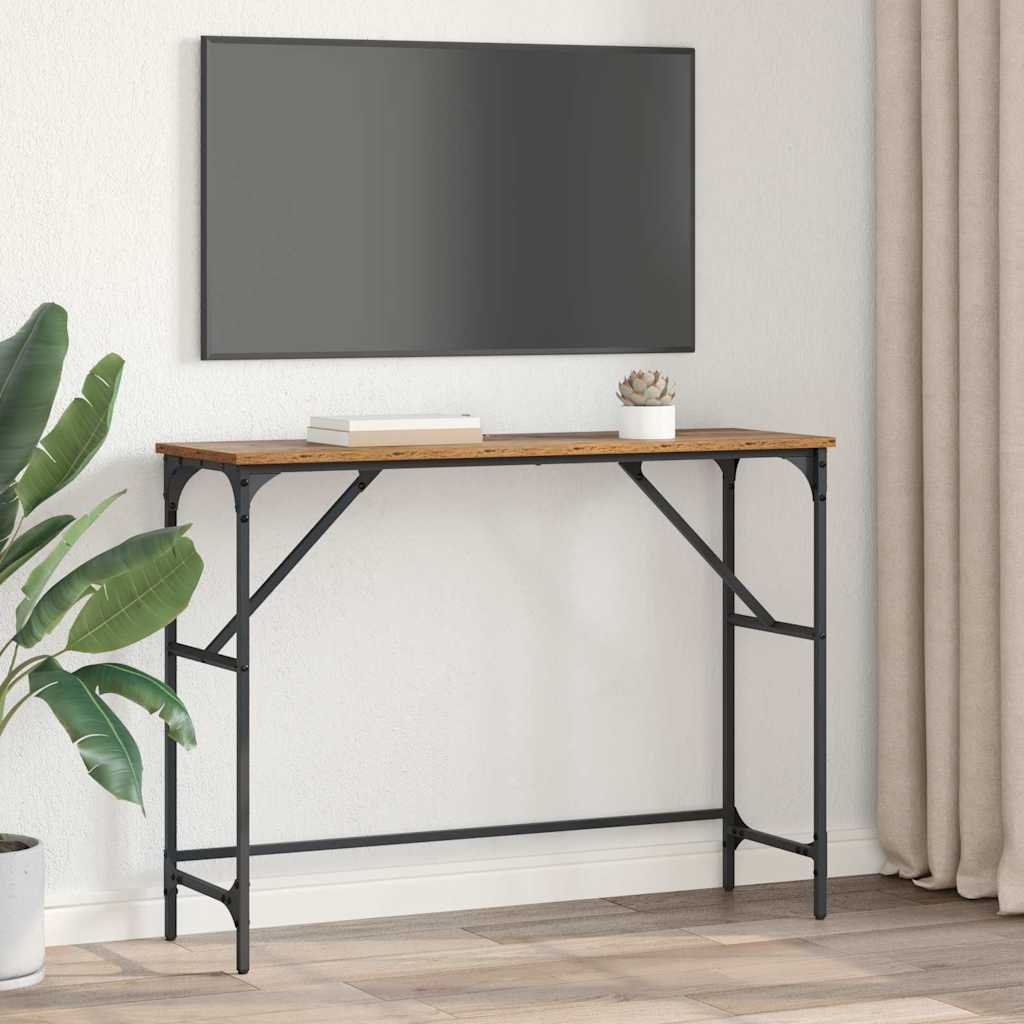 Table console Bois Ancien 100 x 32 x 75 cm Bois d'ingénierie - XIOS