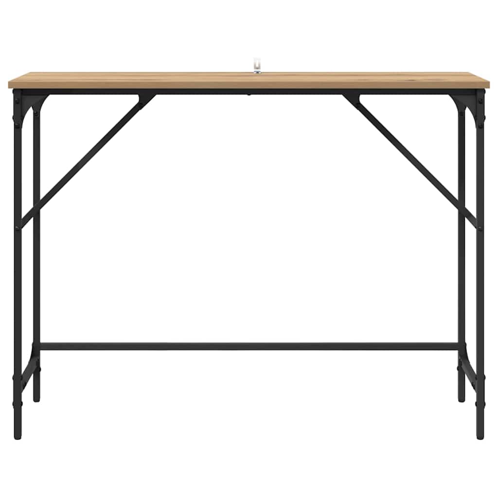 Table console Chêne artisanal 100 x 32 x 75 cm - XIOS