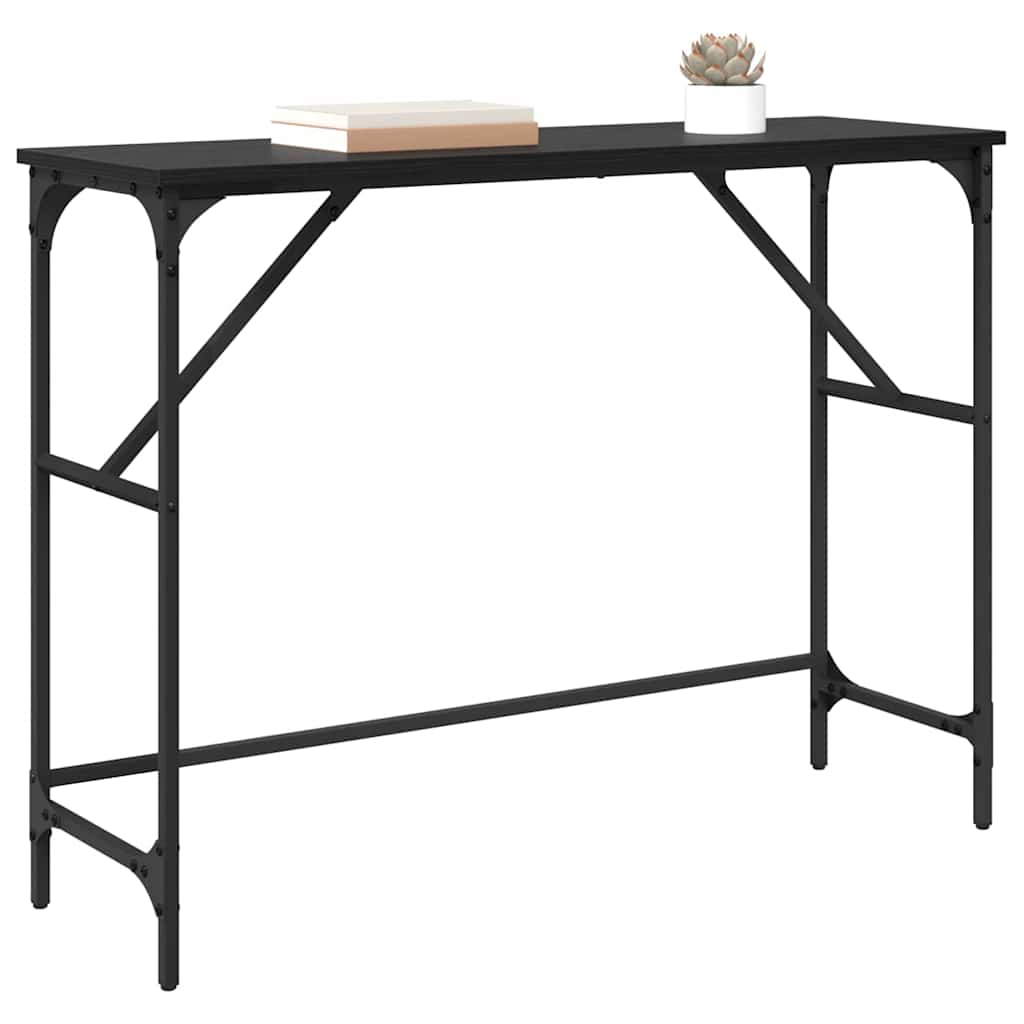 Table console Chêne noir 100 x 32 x 75 cm Bois d'ingénierie - XIOS
