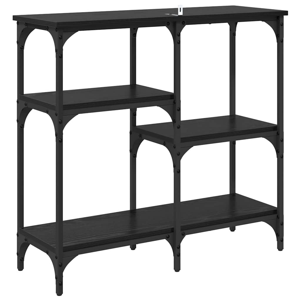 avec étagère Chêne noir 80 x 29 x 75 cm Bois d'ingénierie - XIOS