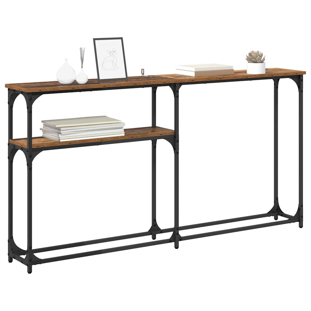 TableConsole Bois ancien 145x22.5x75cm Bois d'ingénierie - XIOS