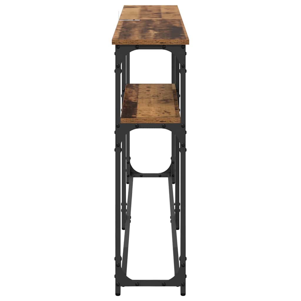 TableConsole Bois ancien 145x22.5x75cm Bois d'ingénierie - XIOS