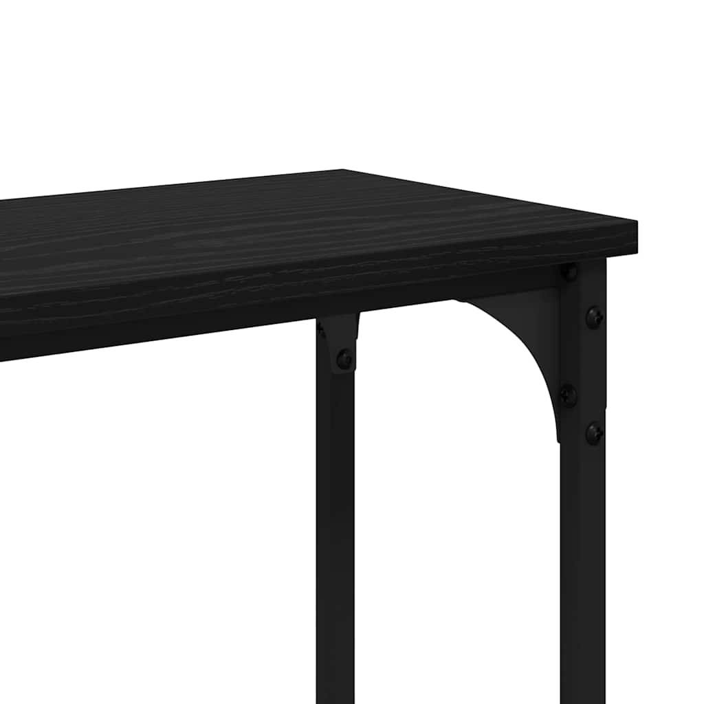TableConsole Chêne noir 145x22.5x75cm Bois d'ingénierie - XIOS