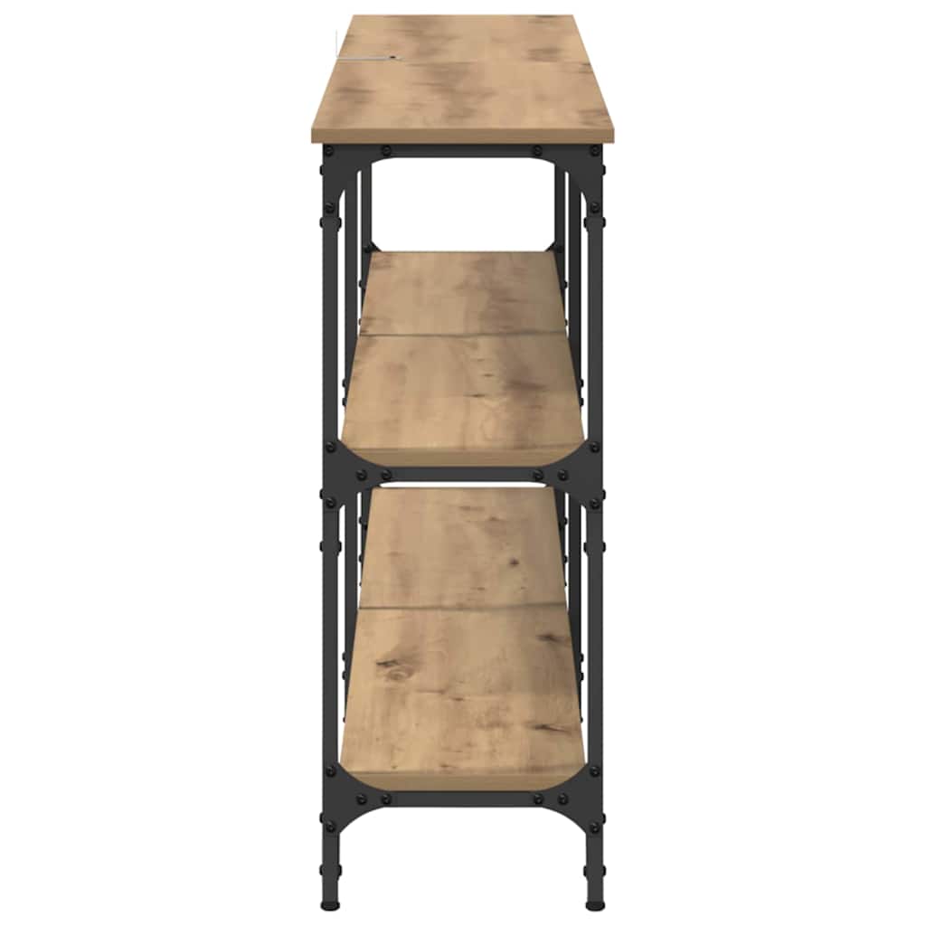 Table console Chêne artisanal 150 x 29 x 75 cm - XIOS