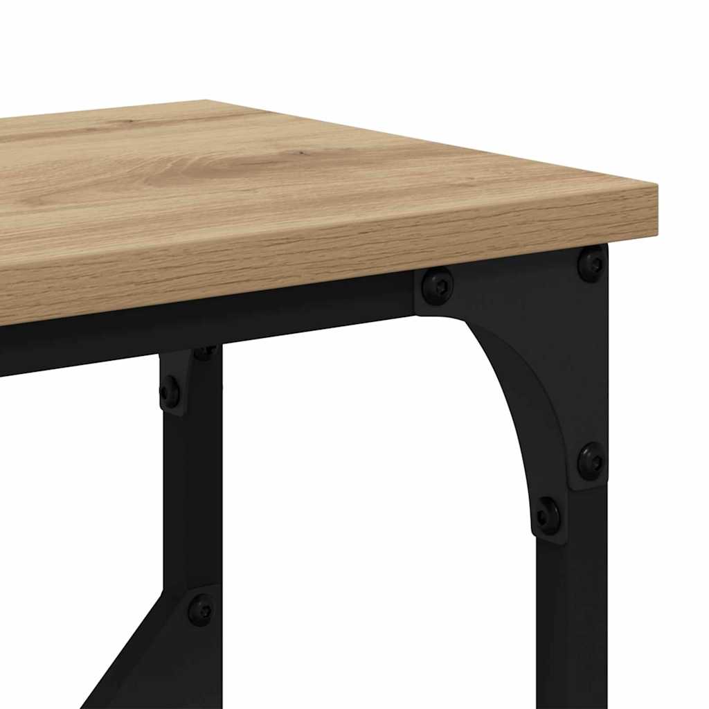 Table console chêne artisanal 102 x 22.5 x 75 cm - XIOS