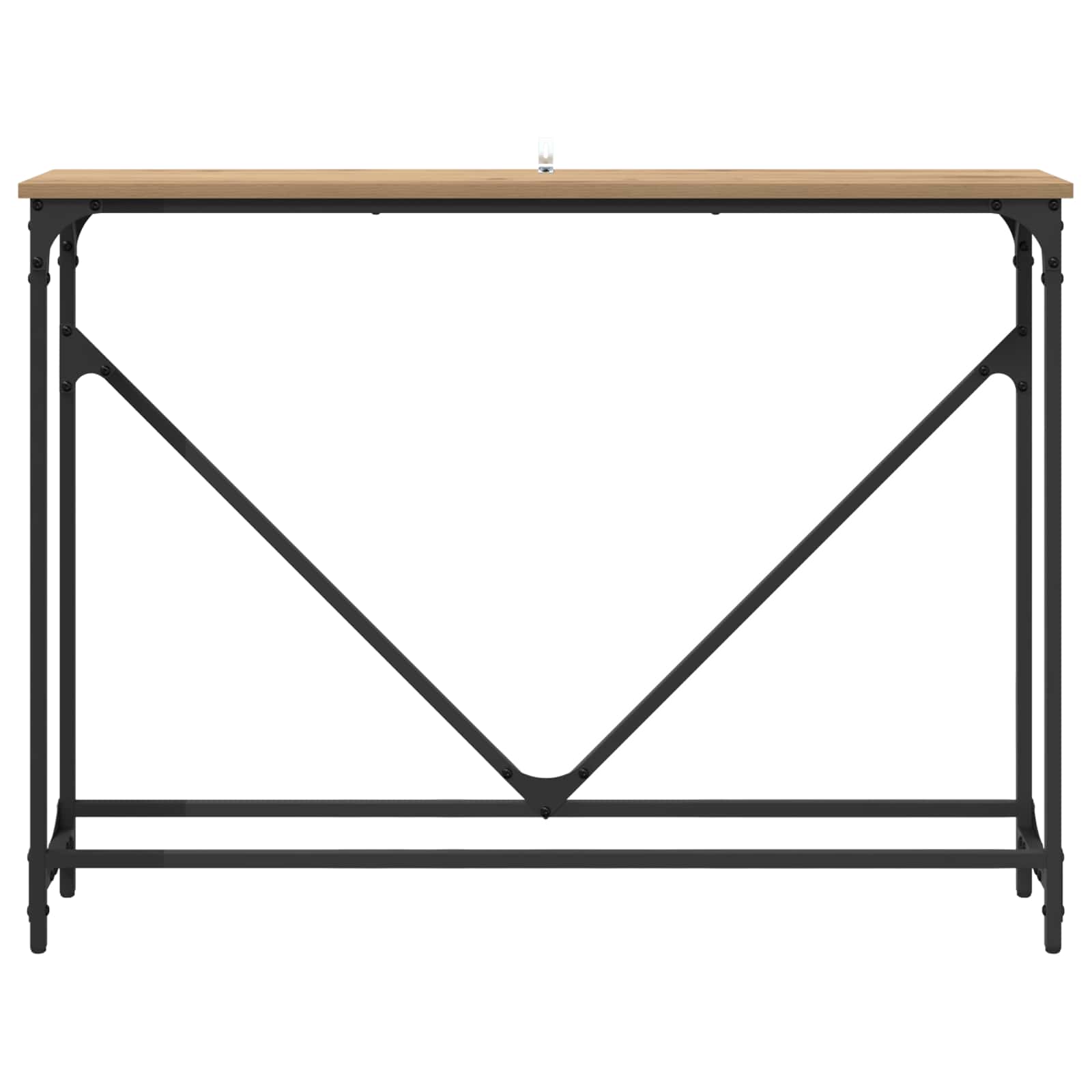 Table console Chêne artisanal 102 x 23 x 75 cm - XIOS
