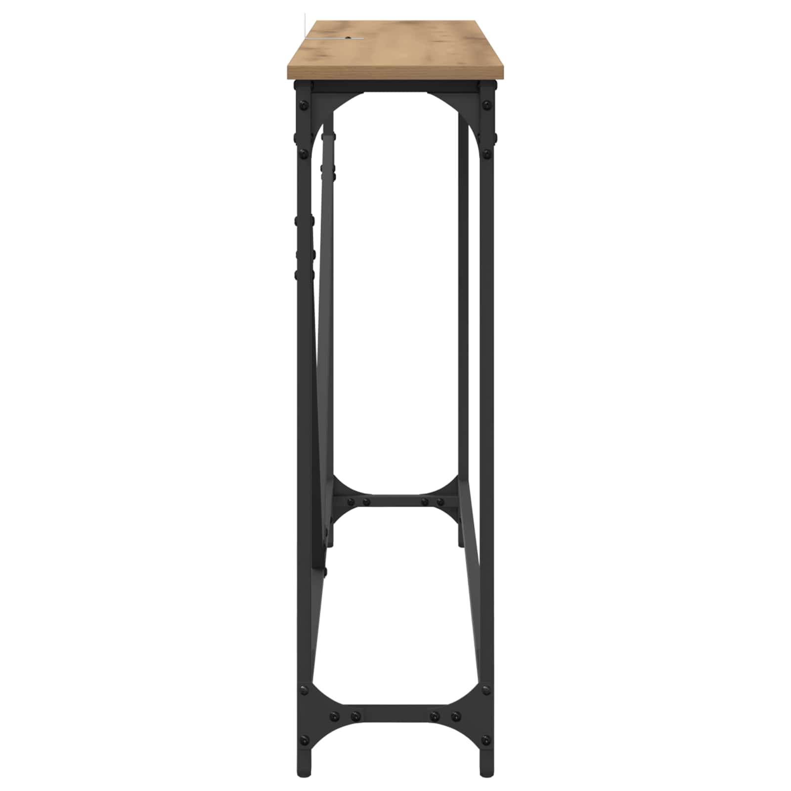Table console Chêne artisanal 102 x 23 x 75 cm - XIOS