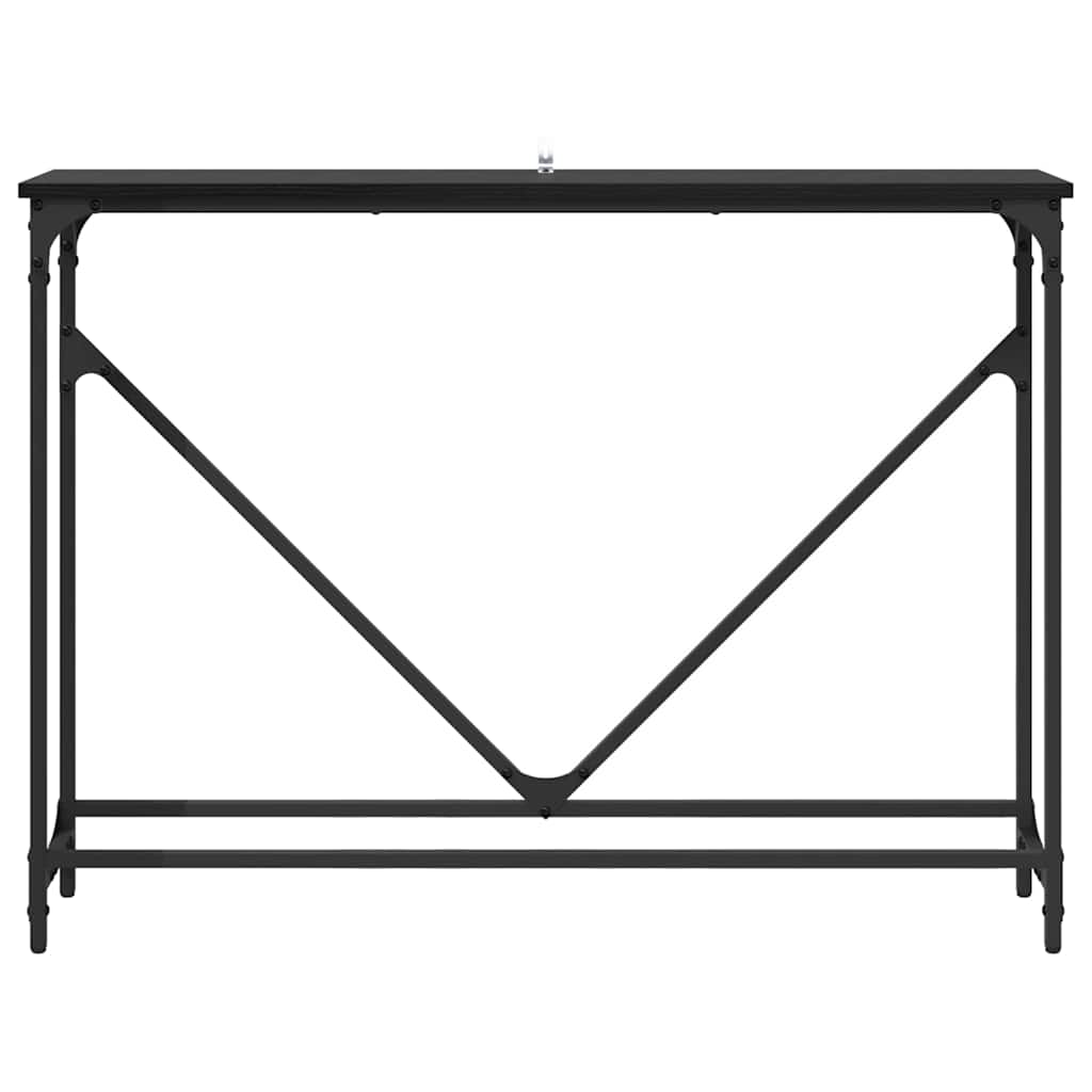 Table console Chêne noir 102 x 22.5 x 75 cm Bois d'ingénierie - XIOS