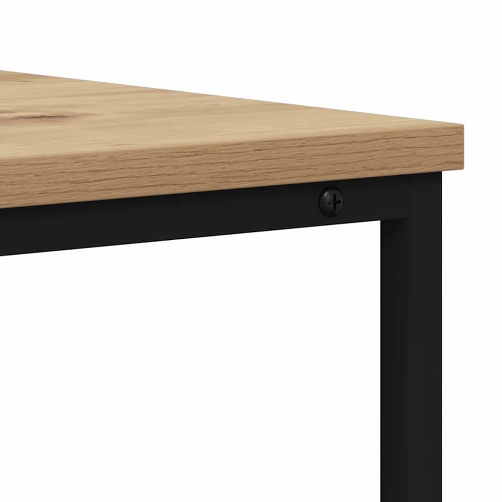 Table console avec tiroir Chêne artisanal 100 x 40 x 75 cm - XIOS