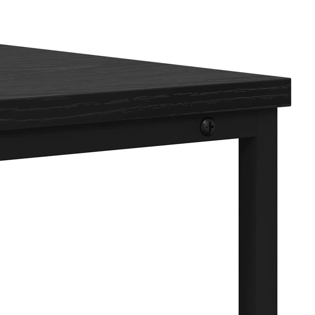 Table console avec tiroir Chêne noir 100 x 40 x 75 cm - XIOS
