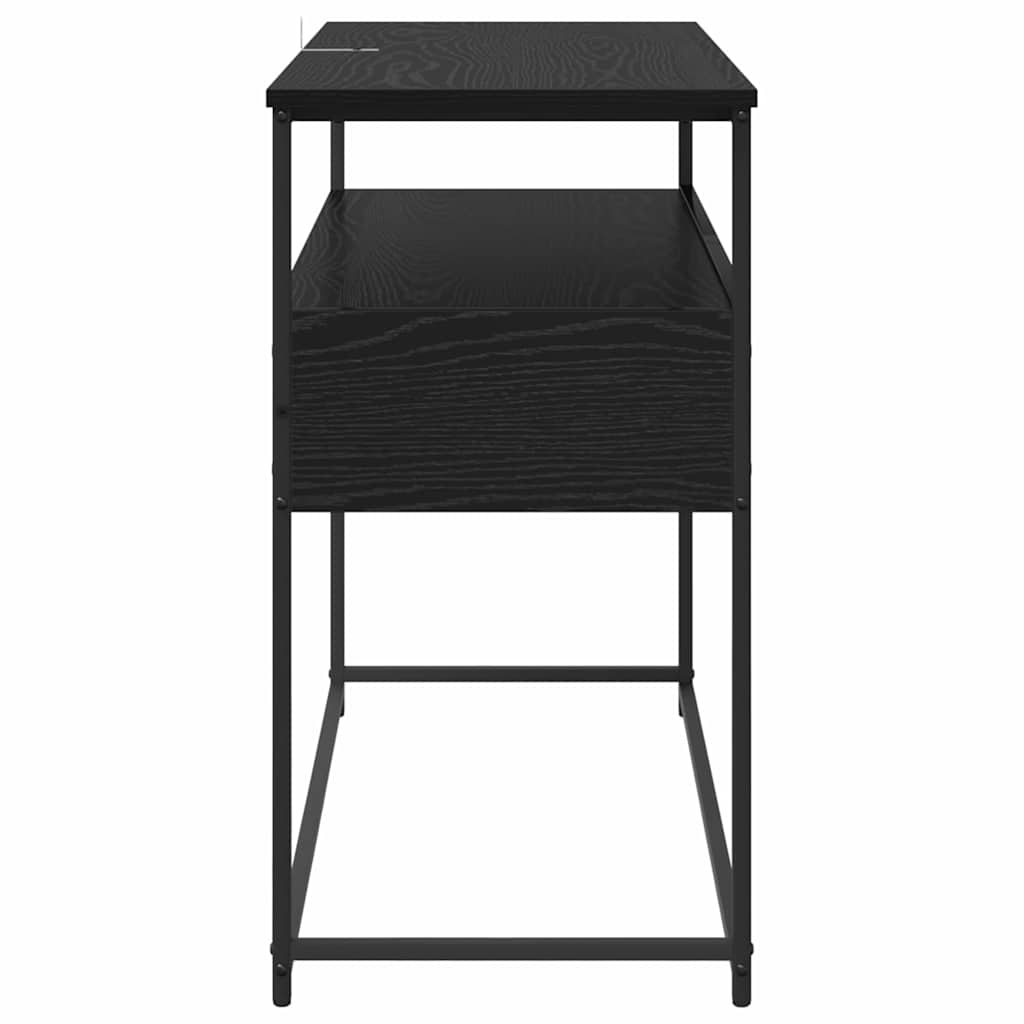 Table console avec tiroir Chêne noir 100 x 40 x 75 cm - XIOS