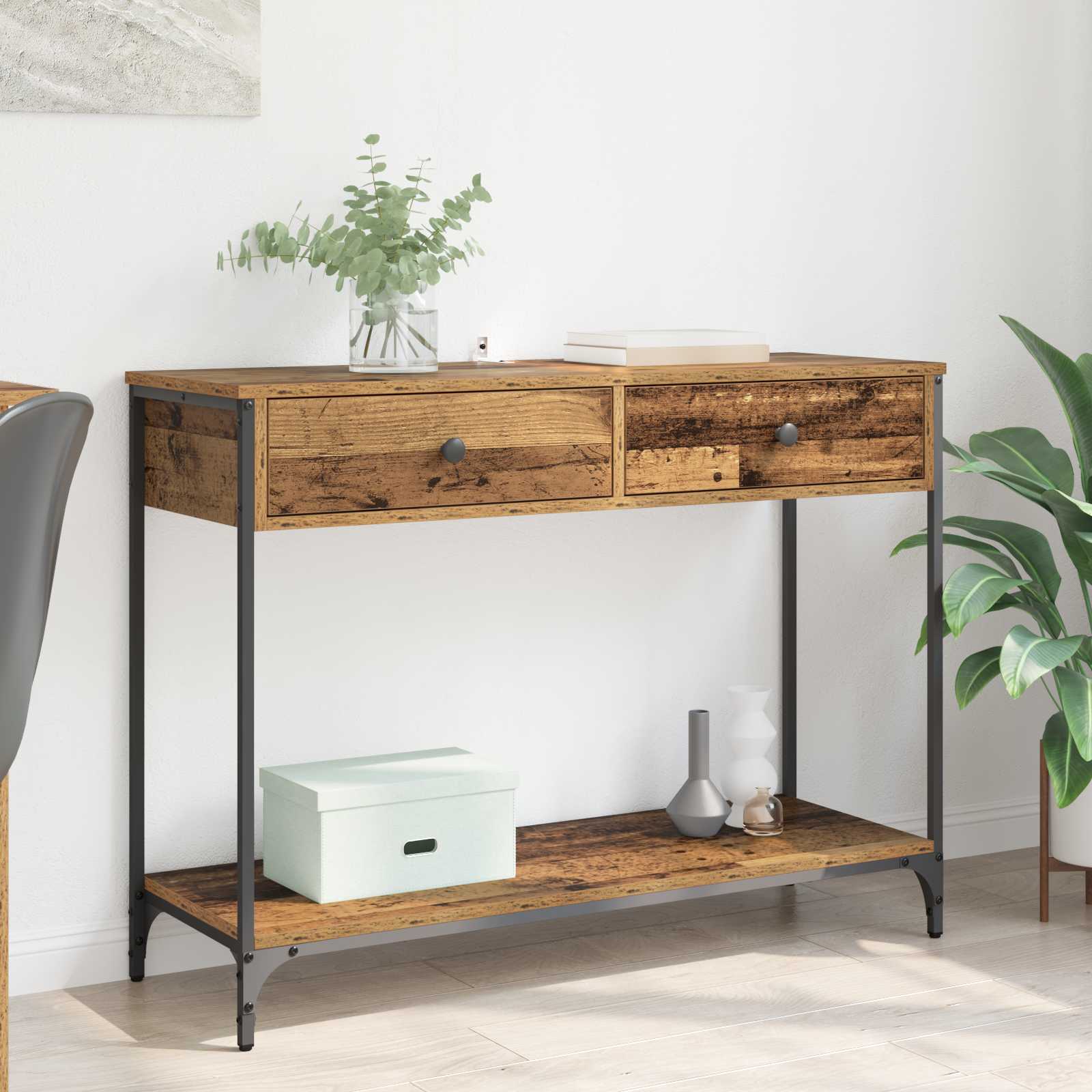 Table console Bois Ancien 100 x 34,5 x 75 cm Bois d'ingénierie - XIOS