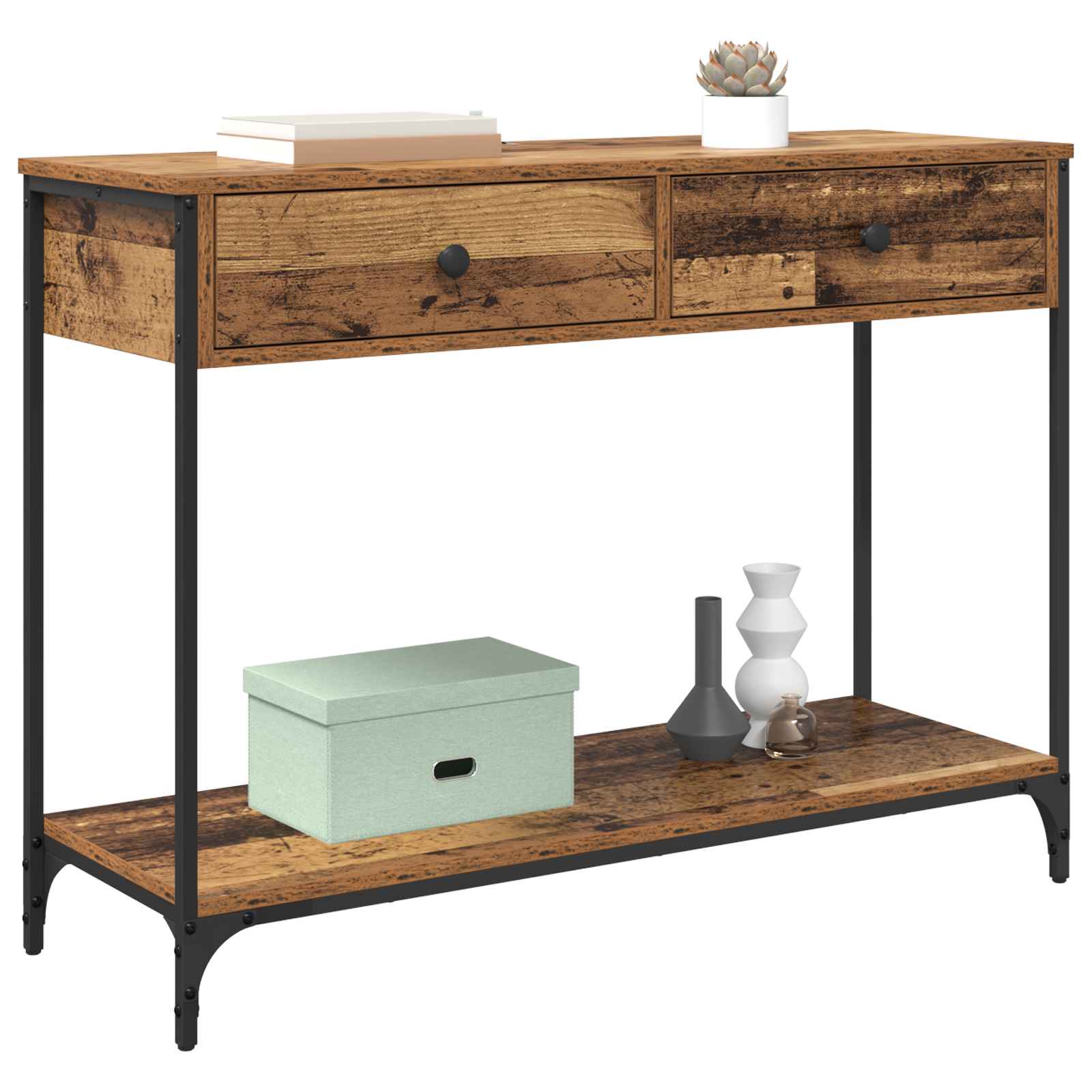 Table console Bois Ancien 100 x 34,5 x 75 cm Bois d'ingénierie - XIOS