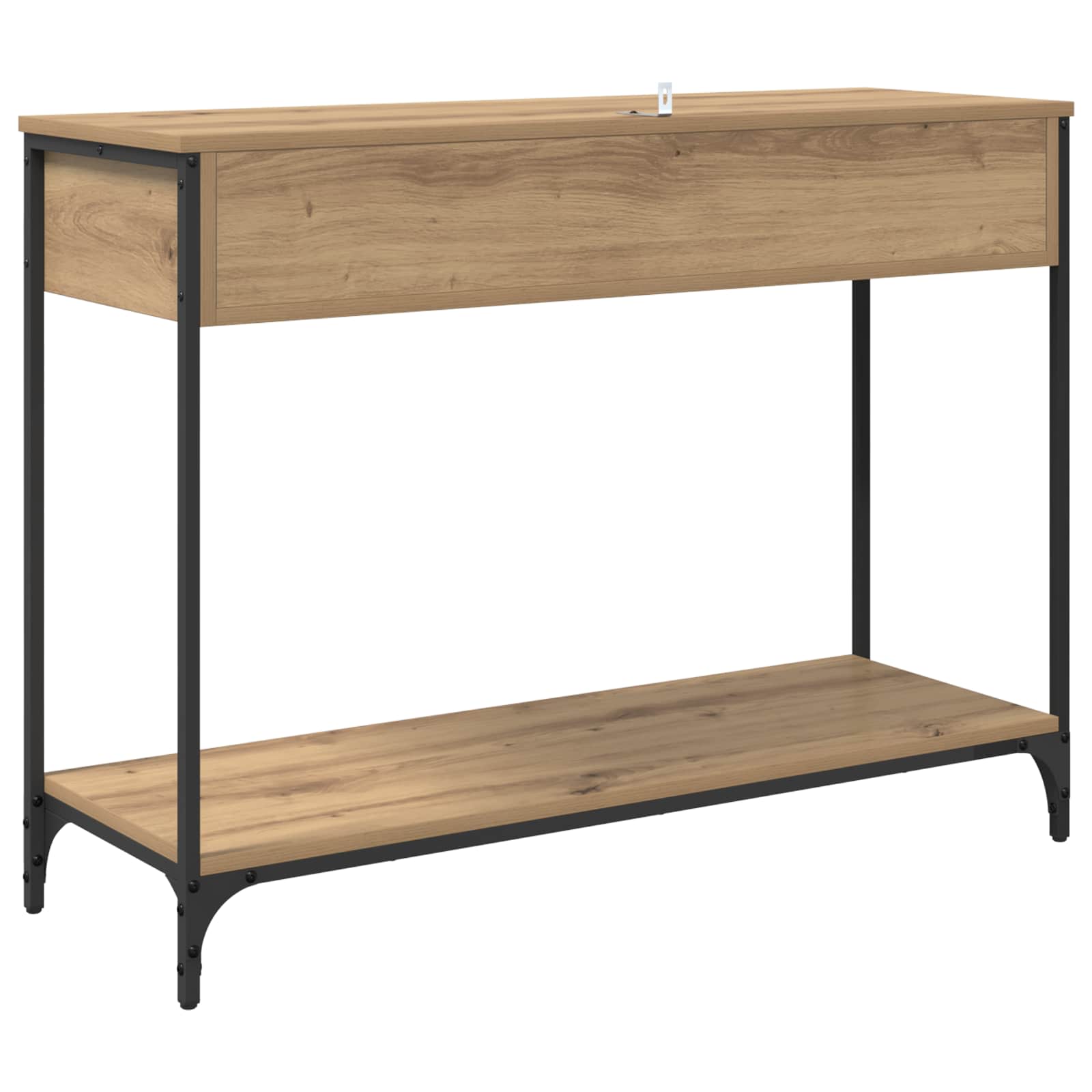 Table console avec tiroir Chêne artisanal 100 x 34,5 x 75 cm - XIOS