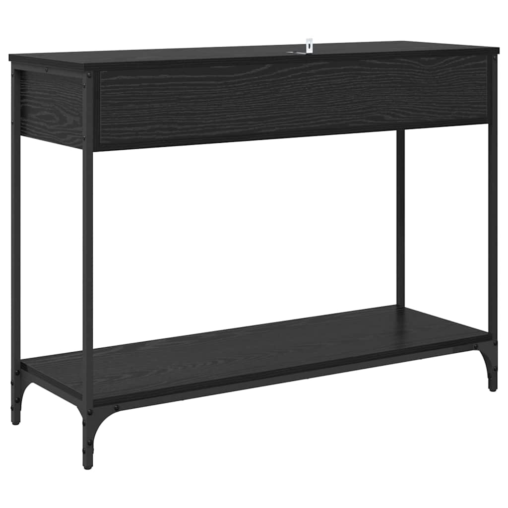 Table console Chêne noir 100 x 34,5 x 75 cm Bois d'ingénierie - XIOS