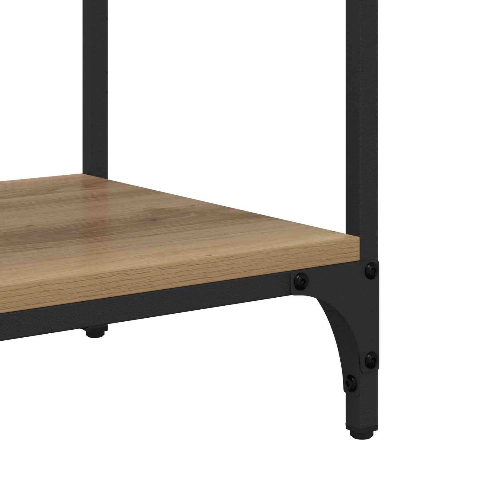 Table console avec tiroir Chêne artisanal 75 x 34,5 x 75 cm - XIOS