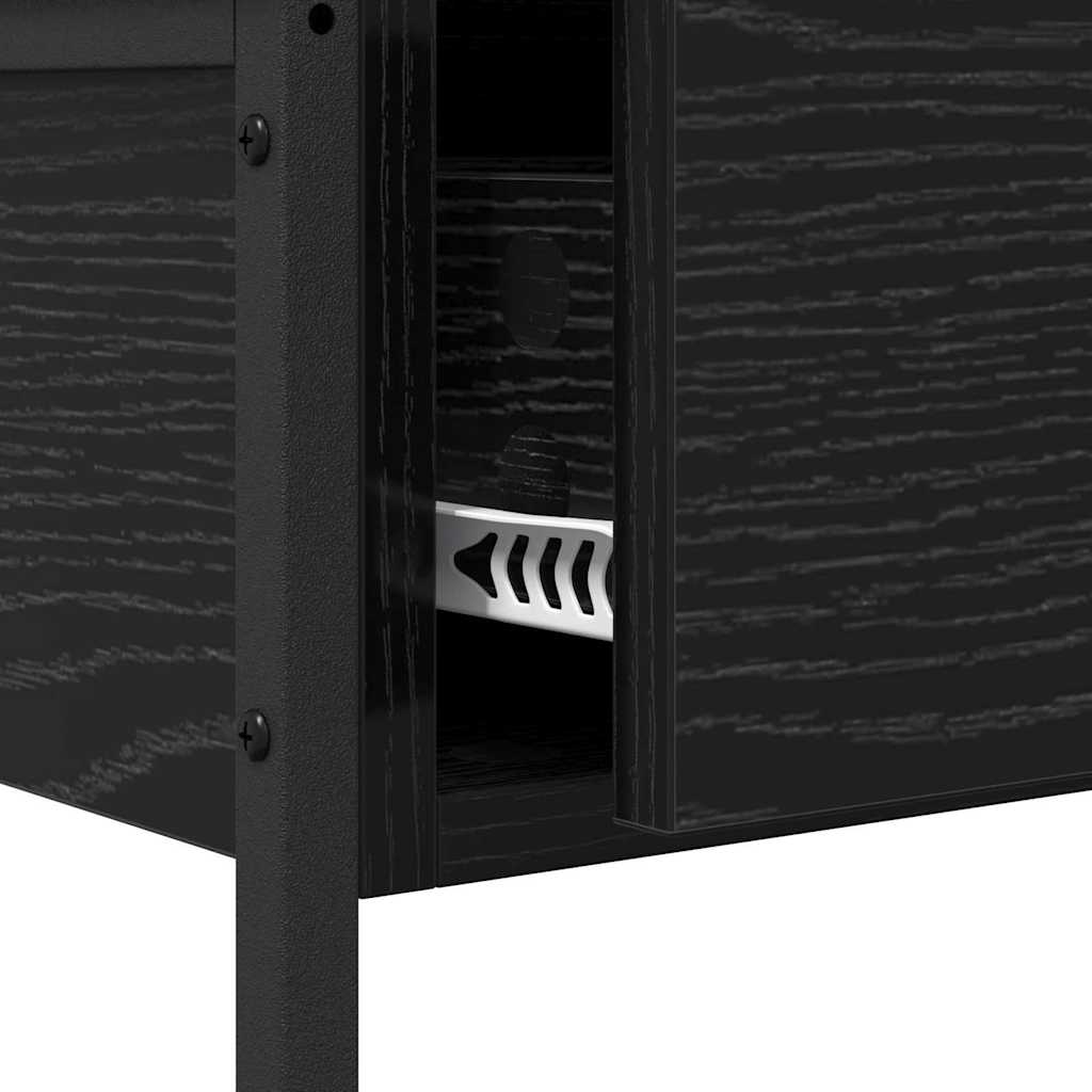 Table console Chêne noir 75 x 34,5 x 75 cm Bois d'ingénierie - XIOS