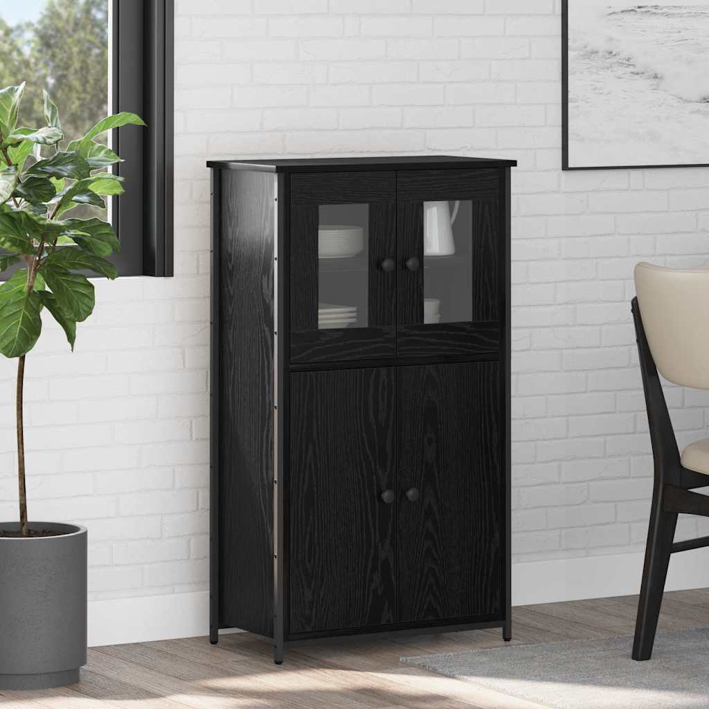 Haut Armoire Chêne noir 62 x 32 x 106,5 cm Bois d'ingénierie - XIOS
