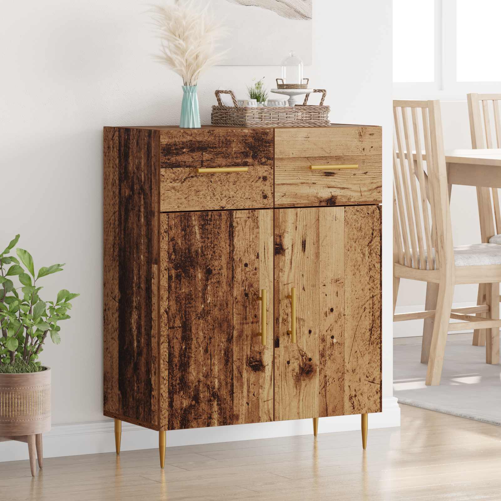 Buffet Bois Ancien 69,5 x 34 x 90 cm Bois d'ingénierie - XIOS
