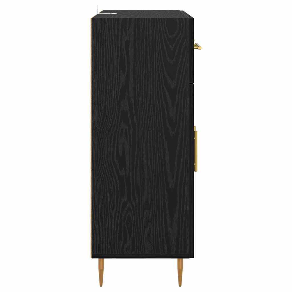 Buffet Chêne noir 69,5 x 34 x 90 cm Bois d'ingénierie - XIOS