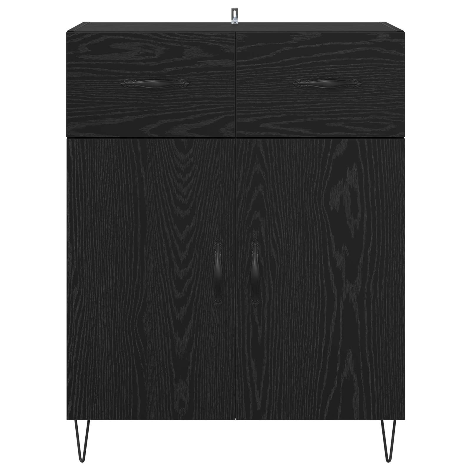 Buffet Chêne noir 69,5 x 34 x 90 cm Bois d'ingénierie - XIOS