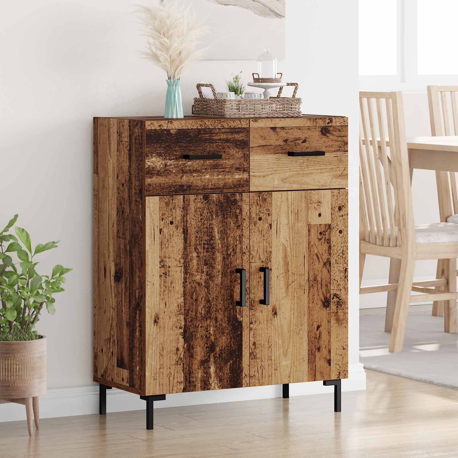 Buffet Bois ancien 69,5 x 34 x 90 cm Bois d'ingénierie - XIOS