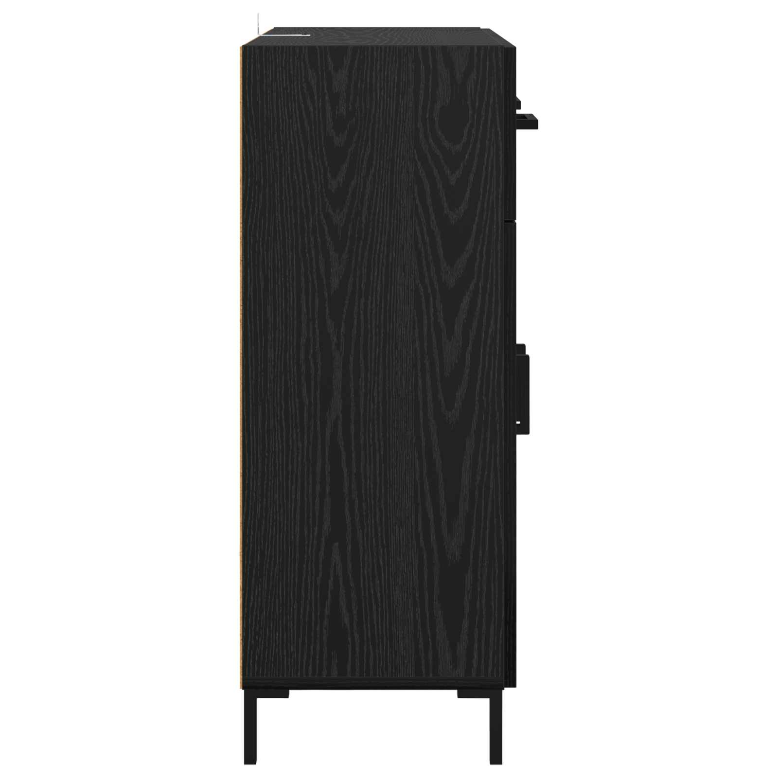 Buffet Chêne noir 69,5 x 34 x 90 cm Bois d'ingénierie - XIOS