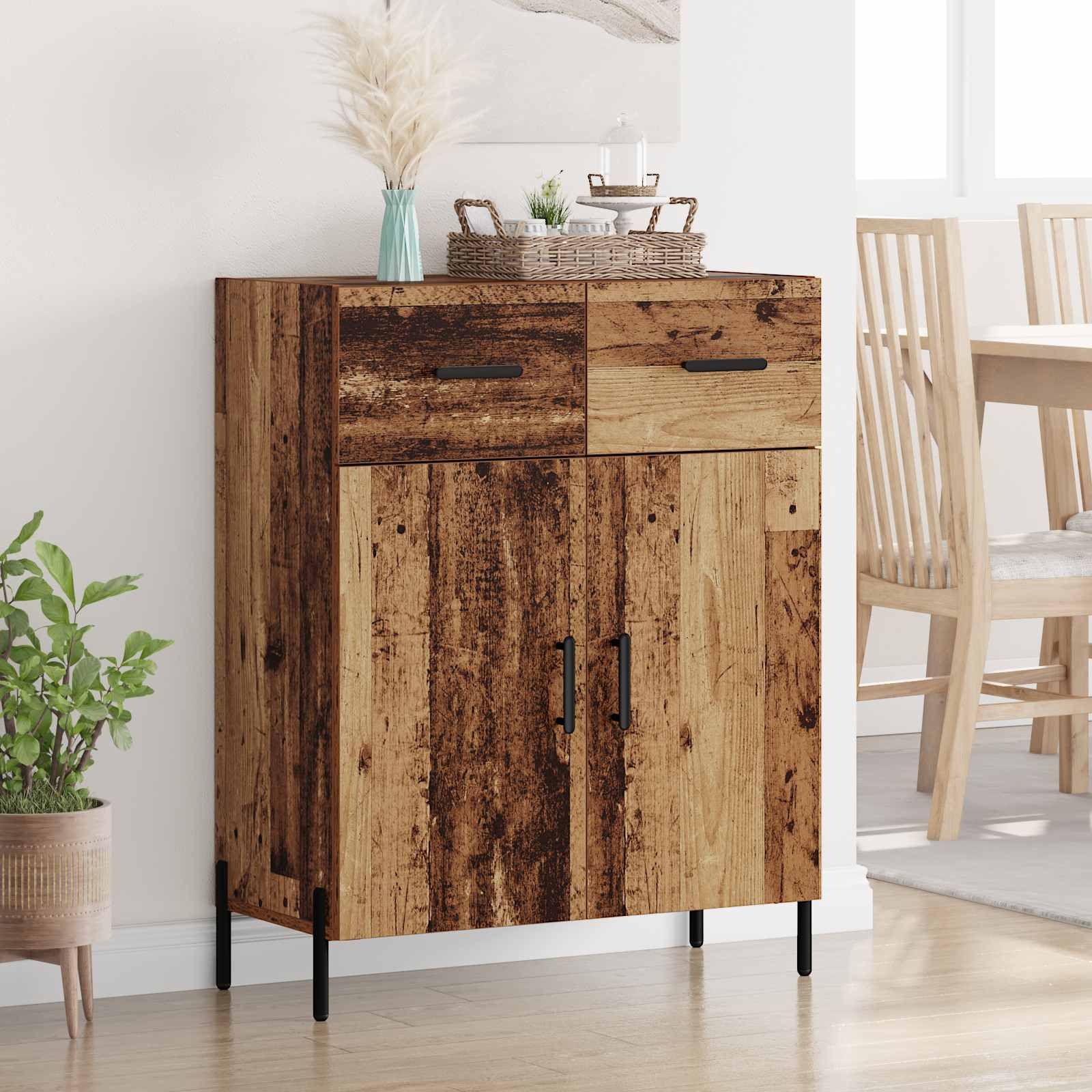 Buffet Bois Ancien 69,5 x 34 x 90 cm Bois d'ingénierie - XIOS