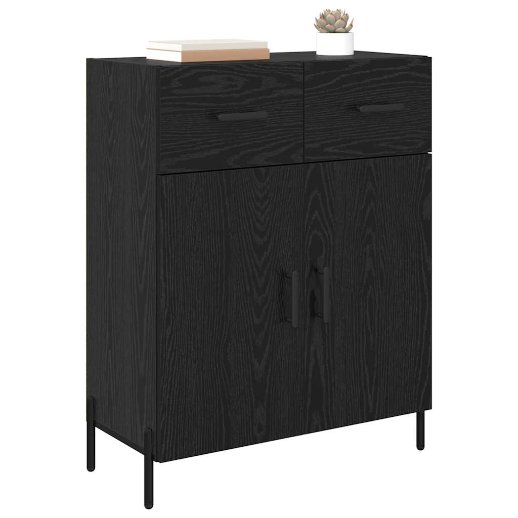 Buffet Chêne noir 69,5 x 34 x 90 cm Bois d'ingénierie - XIOS