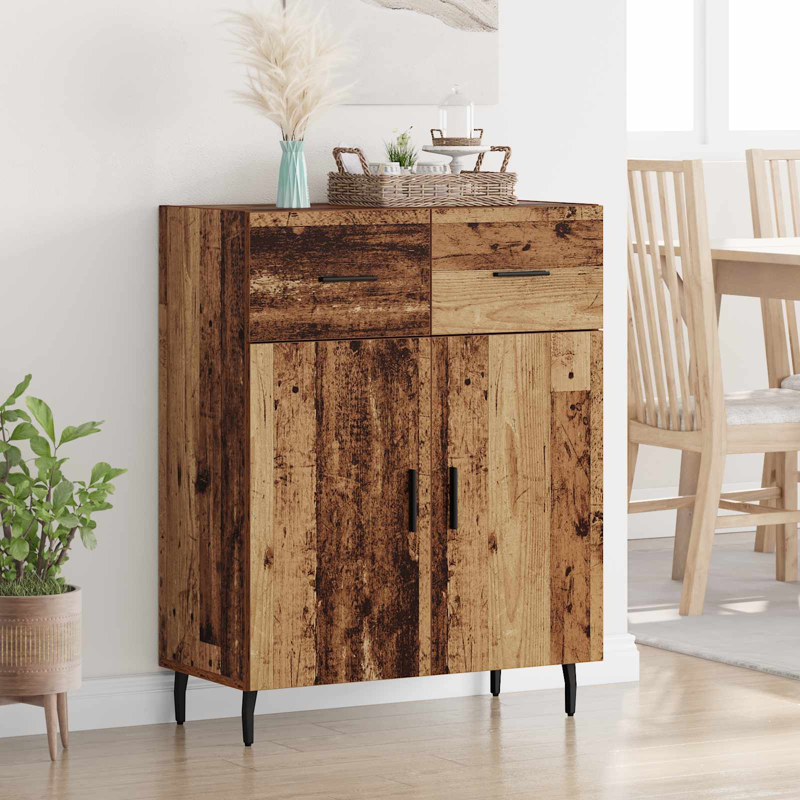 Buffet Bois Ancien 69,5 x 34 x 90 cm Bois d'ingénierie - XIOS