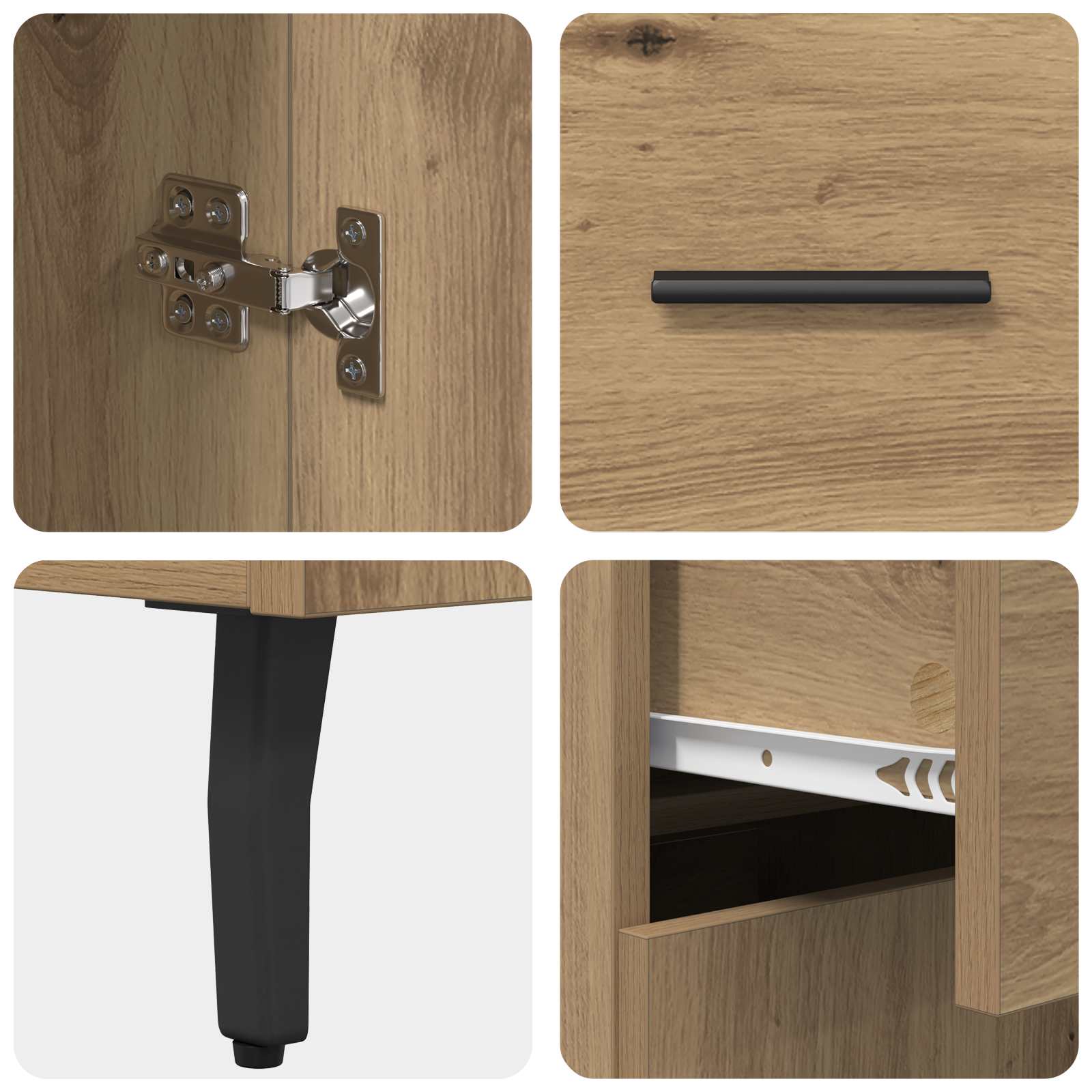 Buffet Chêne artisanal 69,5 x 34 x 90 cm Bois d'ingénierie - XIOS