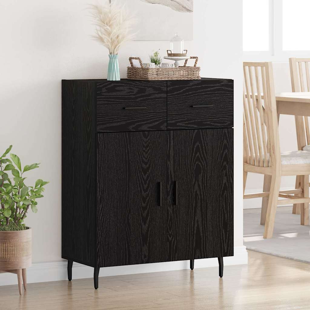 Buffet Chêne noir 69,5 x 34 x 90 cm Bois d'ingénierie - XIOS