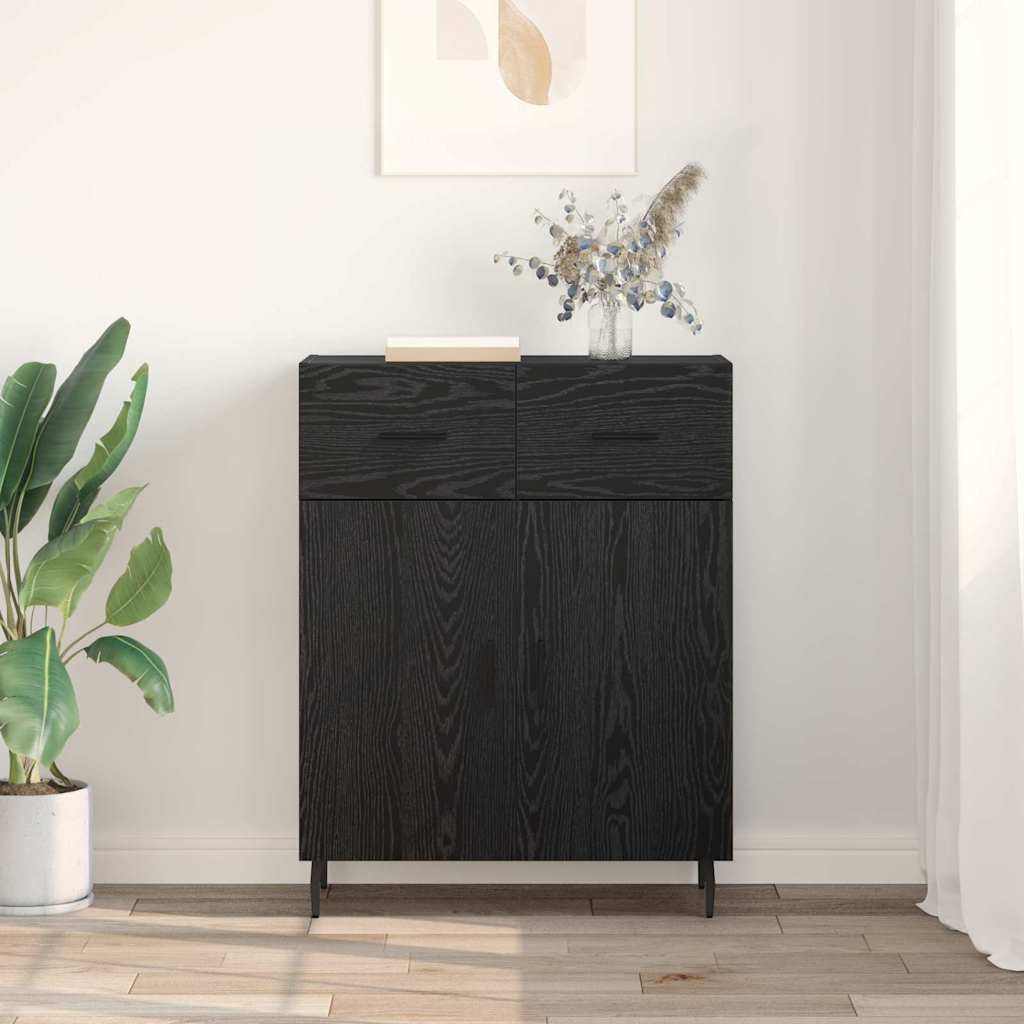 Buffet Chêne noir 69,5 x 34 x 90 cm Bois d'ingénierie - XIOS