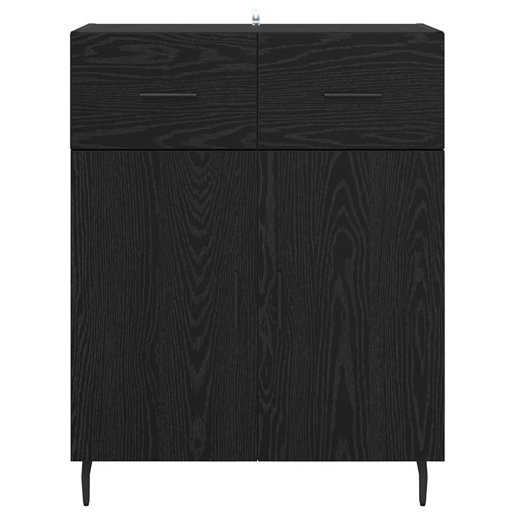 Buffet Chêne noir 69,5 x 34 x 90 cm Bois d'ingénierie - XIOS