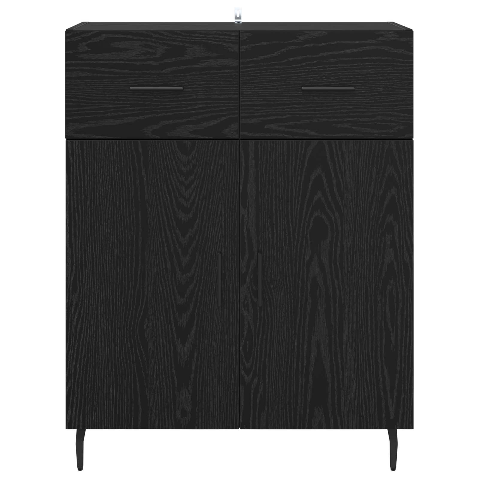 Buffet Chêne noir 69,5 x 34 x 90 cm Bois d'ingénierie - XIOS
