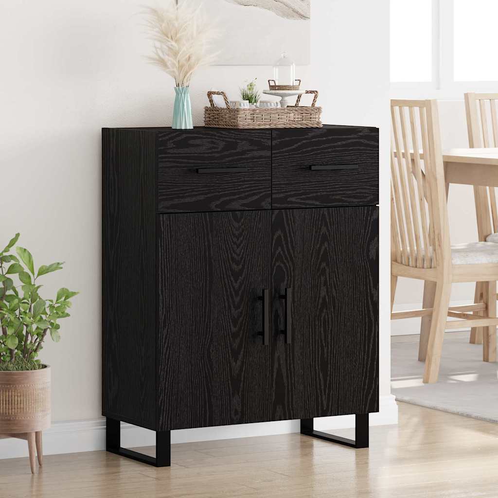 Buffet Chêne noir 69,5 x 34 x 90 cm Bois d'ingénierie - XIOS