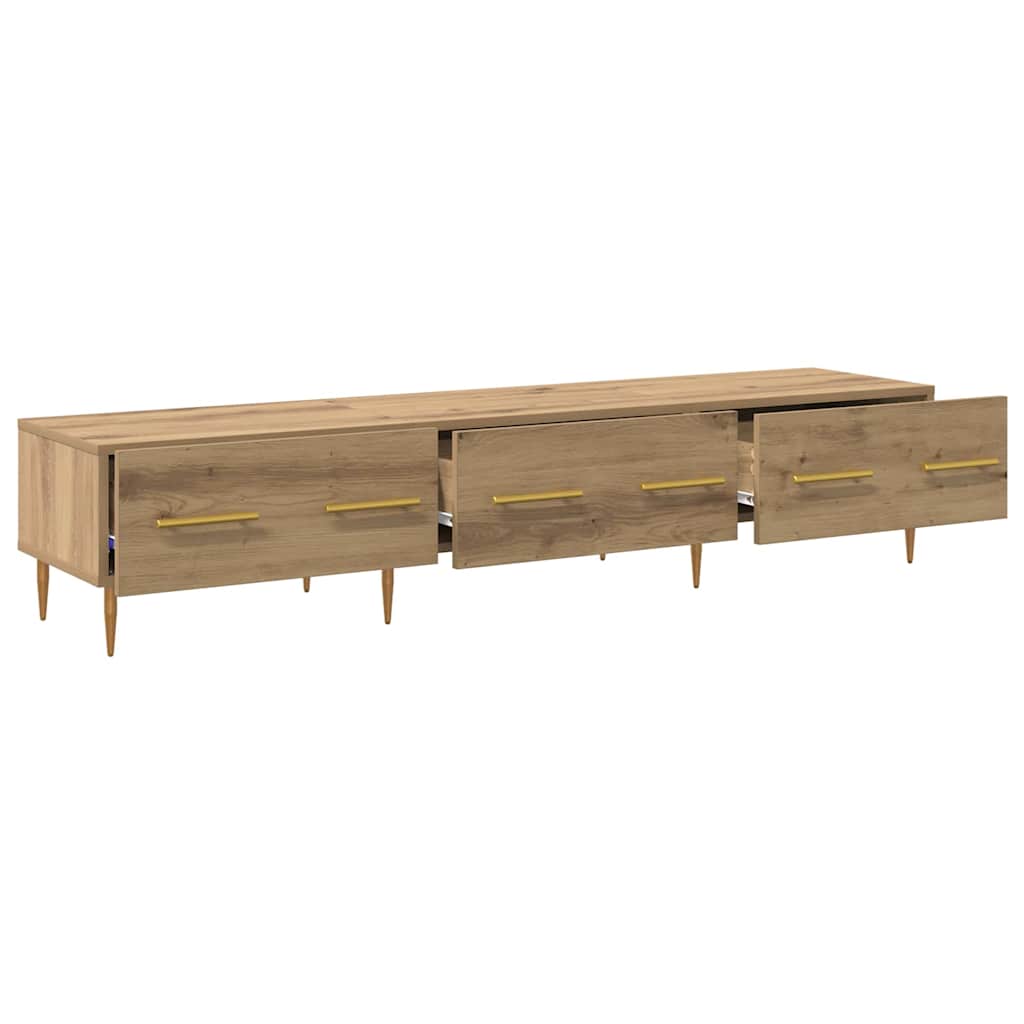 Meuble TV Chêne artisanal 150 x 36 x 30 cm Bois d'ingénierie - XIOS