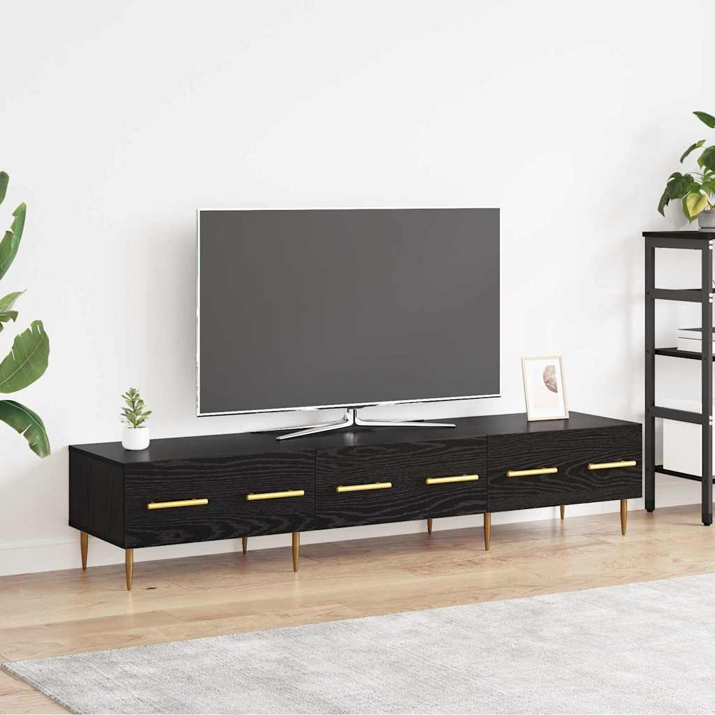 Meuble TV Chêne noir 150 x 36 x 30 cm Bois d'ingénierie - XIOS
