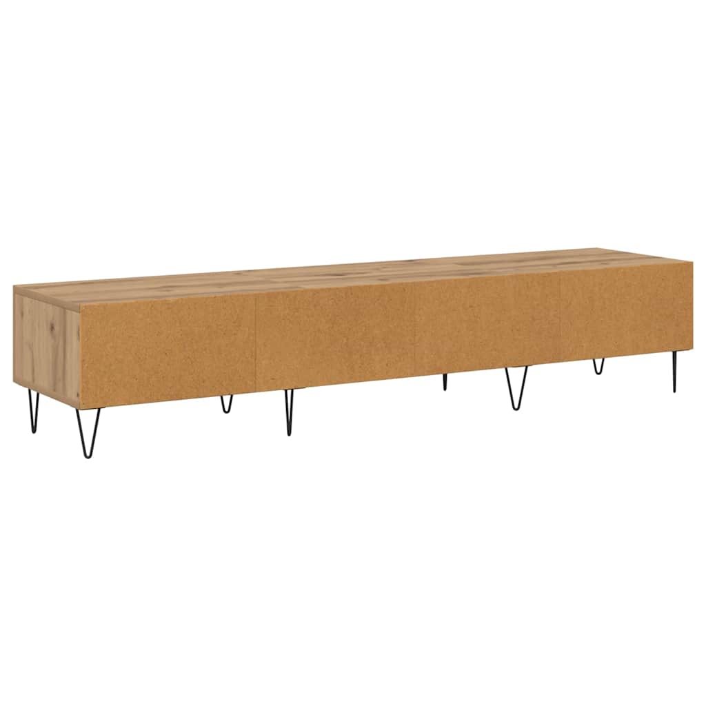 Meuble TV chêne artisanal 150 x 36 x 30 cm Bois d'ingénierie - XIOS