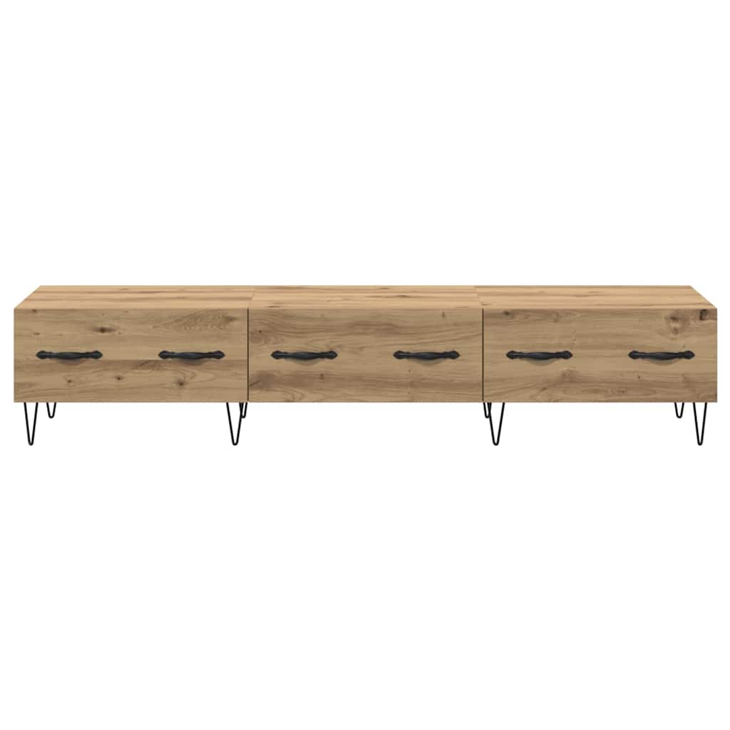 Meuble TV chêne artisanal 150 x 36 x 30 cm Bois d'ingénierie - XIOS