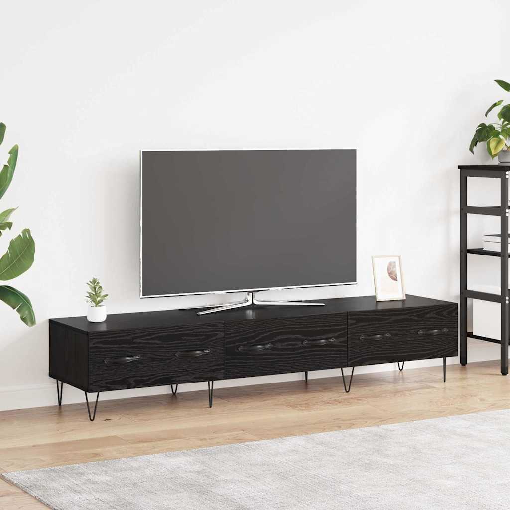 Meuble TV Chêne noir 150 x 36 x 30 cm Bois d'ingénierie - XIOS