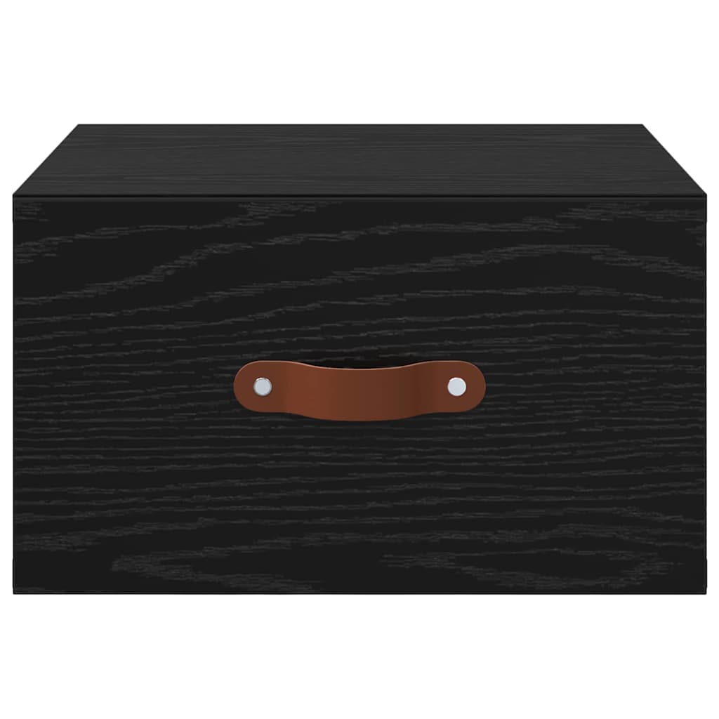 Cabinet de chevet mural Chêne noir 35 x 35 x 20 cm - XIOS