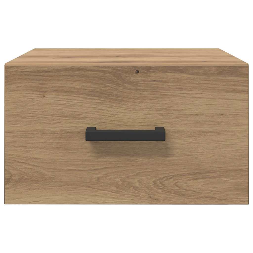 Cabinet de chevet avec tiroir chêne artisanal 35 x 35 x 20 cm - XIOS