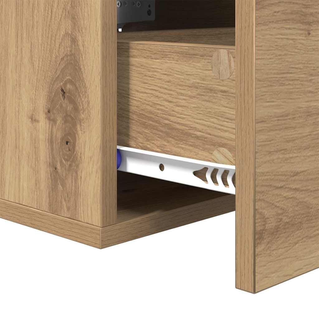 Cabinet de chevet 2 pcs chêne artisanal 35 x 35 x 20 cm - XIOS