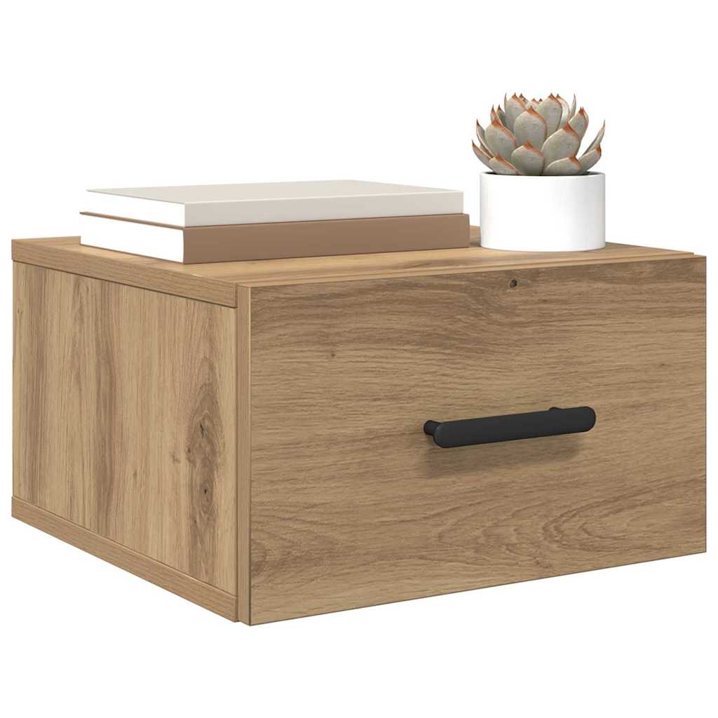 Cabinet de chevet 2 pcs chêne artisanal 35 x 35 x 20 cm - XIOS