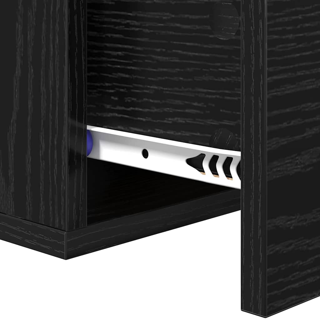 Cabinet de chevet Chêne noir 35 x 35 x 20 cm Bois d'ingénierie - XIOS