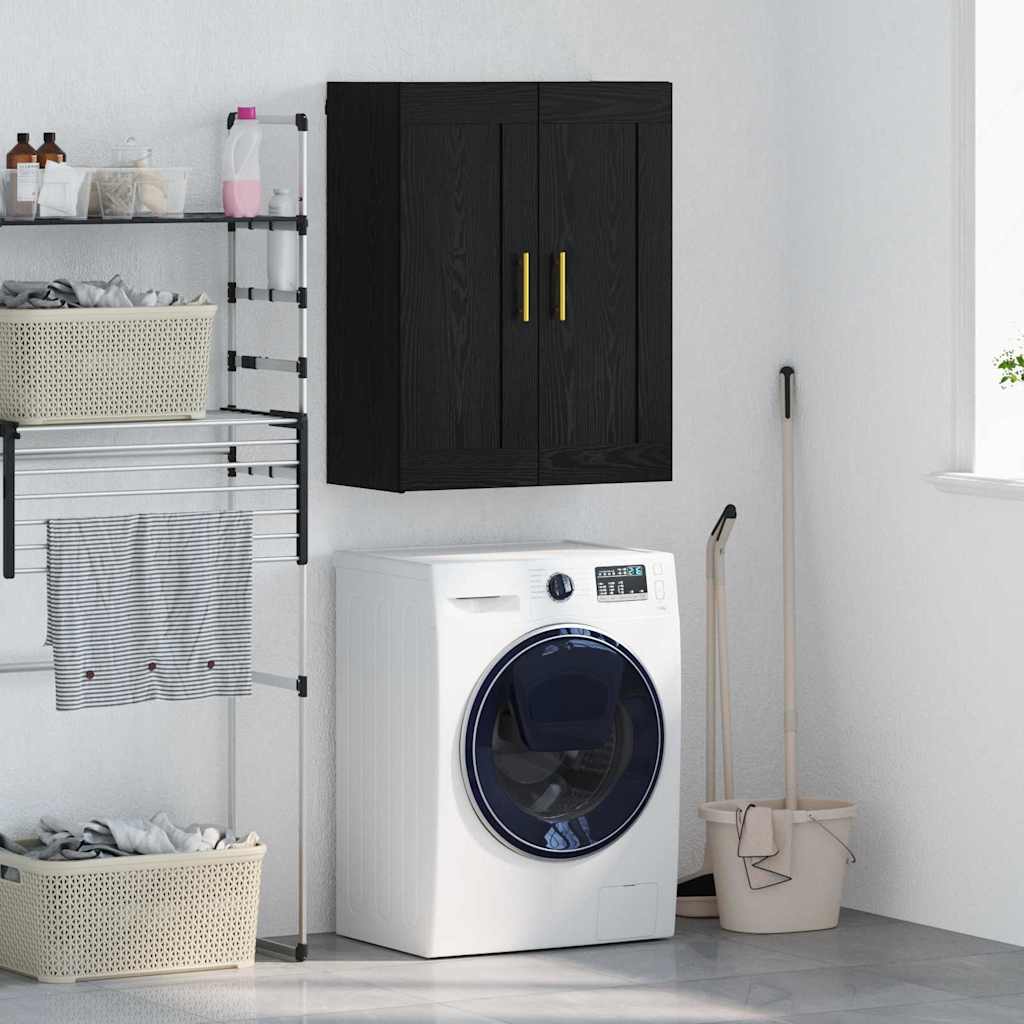 Meuble mural Chêne noir 69,5 x 34 x 90 cm Bois d'ingénierie - XIOS