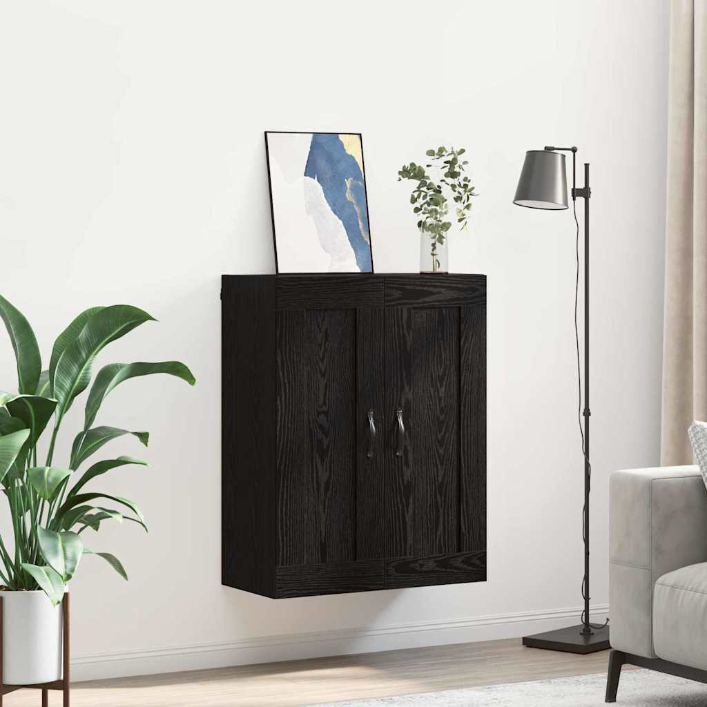 Meuble mural Chêne noir 69,5 x 34 x 90 cm Bois d'ingénierie - XIOS