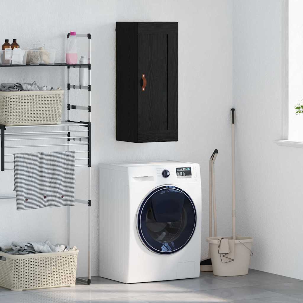 Meuble mural Chêne noir 34,5 x 34 x 90 cm Bois d'ingénierie - XIOS